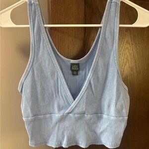 Blue Crop Top